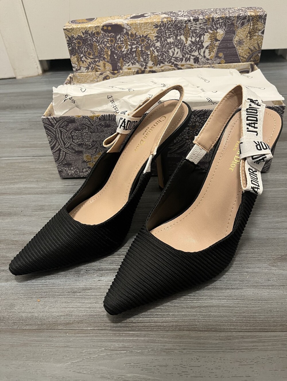 Dior Black Heels Size 7